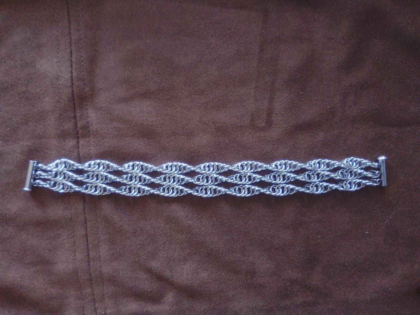 Brazalete de tres hilera de cadena de malla Persan "espiral" – photo 5